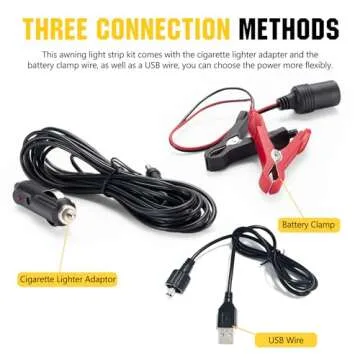 Kanruis 12v Dimmable LED Light Strip for Camping