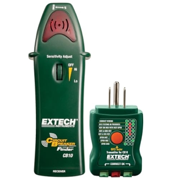 Extech CB10 Circuit Breaker Finder and Tester for Electrical Safety