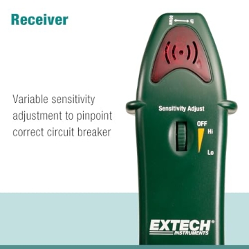 Extech CB10 Circuit Breaker Finder and Tester for Electrical Safety