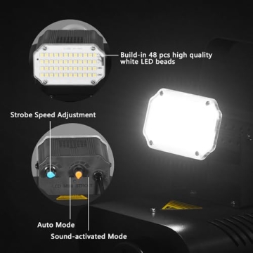 Fog Machine 1000W with Strobe Light and Wireless Remote