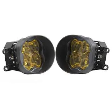Diode Dynamics SS3 LED Fog Light Kit compatible with Toyota 4Runner 2014-2024, Yellow SAE Fog Sport