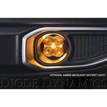 Diode Dynamics SS3 LED Fog Light Kit compatible with Toyota 4Runner 2014-2024, Yellow SAE Fog Sport