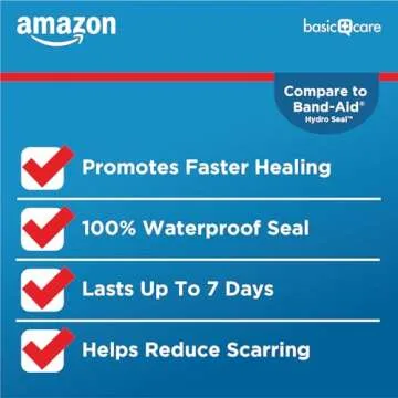 Advanced Fast Healing Hydrocolloid Gel Bandages - 4 Count