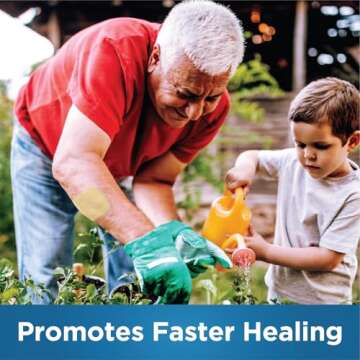 Advanced Fast Healing Hydrocolloid Gel Bandages - 4 Count