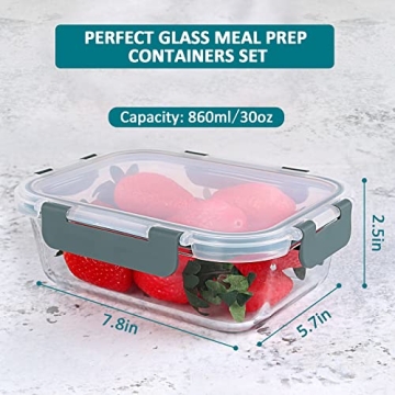 Buy M MCIRCO 5-Pack Glass Meal Prep Containers Now
