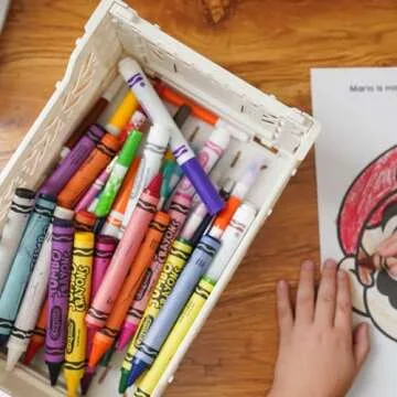 Collapsible Storage Box, Foldable Crate Organizer Bin with Handle, Stackable Crates for Home Organization (Peach-Lilac-LightGray, 4L - 3-Pack)