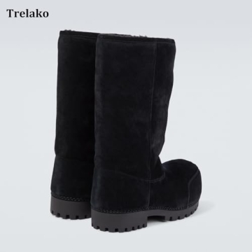 Trelako Suede Platform Snow Boots for Women Cozy & Stylish