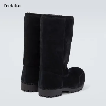 Trelako Suede Platform Snow Boots for Women Cozy & Stylish