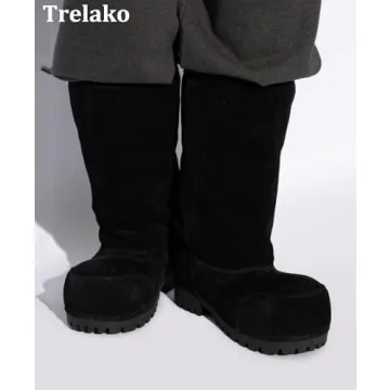 Trelako Suede Platform Snow Boots for Women Cozy & Stylish