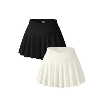 OQQ Women Flowy 2 Piece Mini Skirts - Sexy & Stretchy Casual Wear