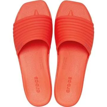 Crocs Women's Miami Slide Sandal – Lightweight Summer Sandals in Lava