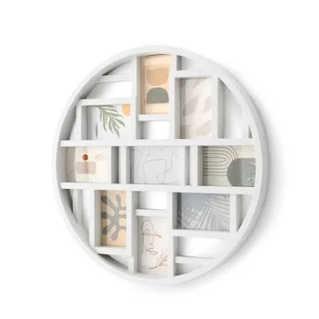 Umbra Luna Collage Picture Frame - 9 Photo Holder, White