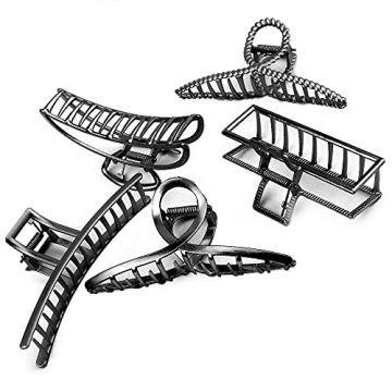 Stylish Large Metal Hair Claws for Thick Hair - 5 Unique Designs