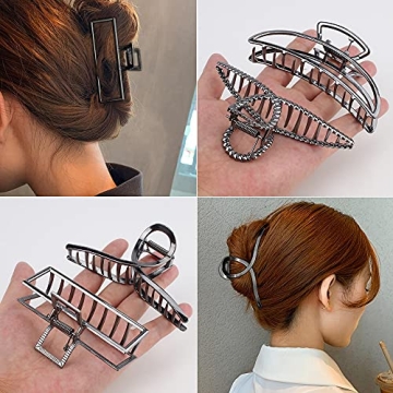 Stylish Large Metal Hair Claws for Thick Hair - 5 Unique Designs