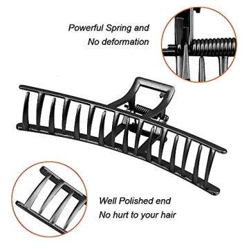 Stylish Large Metal Hair Claws for Thick Hair - 5 Unique Designs