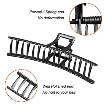 Stylish Large Metal Hair Claws for Thick Hair - 5 Unique Designs