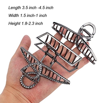 Stylish Large Metal Hair Claws for Thick Hair - 5 Unique Designs