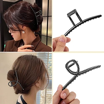 Stylish Large Metal Hair Claws for Thick Hair - 5 Unique Designs