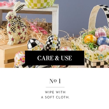 Charming MacKenzie-Childs Rosie Rabbit Figurine for Spring