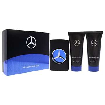 Mercedes Benz Man - Addictive And Woody Fragrance For Men - Alluring Scent - Suitable For All Skin - Soothing 3.4 Oz After Shave - Refreshing 3.4 Oz Shower Gel - 3.4 Oz EDT Spray - 3 Pc Gift Set