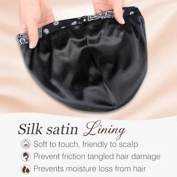 Stylish Ababalaya Satin Lined Turbans for Hair Protection