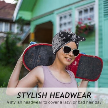 Stylish Ababalaya Satin Lined Turbans for Hair Protection