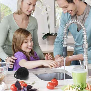 Funnels for Kitchen Use, Food Grade Silicone Collapsible Kitchen Funnel (Black)