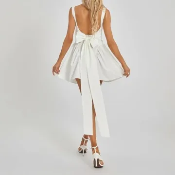 Seyumixi Women Cute Mini Dress A Line Graduation Dress