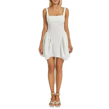 Seyumixi Women Cute Mini Dress A Line Graduation Dress