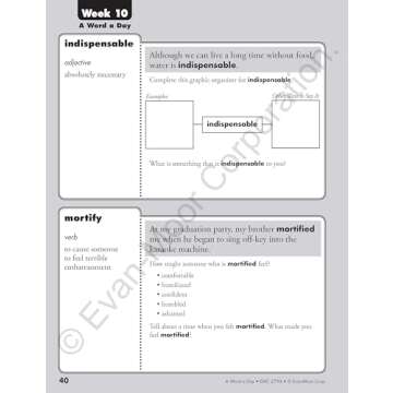 A Word a Day, Grade 6