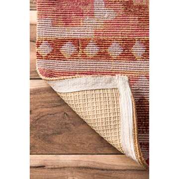 nuLOOM Dara Suzani Jute Area Rug - Vibrant & Durable 4x6