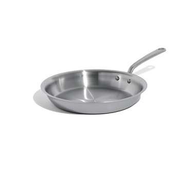 Made In Cookware - 12-Inch Stainless Steel Frying Pan - 5 Ply Stainless Clad - Professional Cookware...