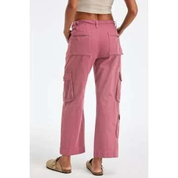 GREAIDEA Women’s Cargo Pants with 7 Pockets and Drawstring