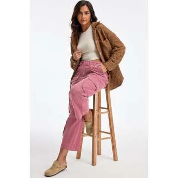 GREAIDEA Women’s Cargo Pants with 7 Pockets and Drawstring