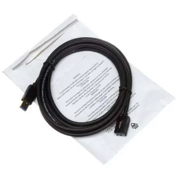 High-Speed USB-A Extension Cable with Gold Connectors