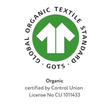 ORGANICKID Bassinet Sheets Fitted GOTS Certified Organic Cotton Non-Distracting Design Pack of 3