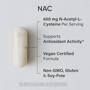 NAC 600mg Vegan Capsules Antioxidant Immune Support
