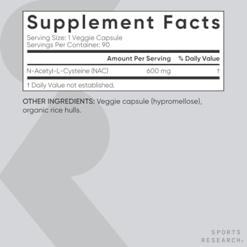 NAC 600mg Vegan Capsules Antioxidant Immune Support