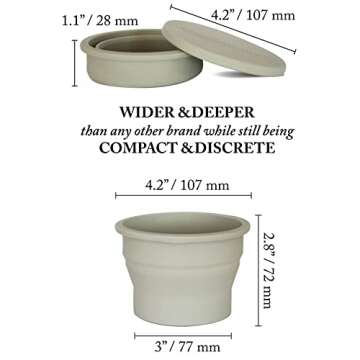 Menstrual Cup Sterilizer and Cleaner - Portable & Reusable Travel Wash Case for Safe Sanitizing