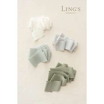 Handmade Silk-Like Ribbon for Wedding Details and Crafts