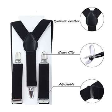 Kajeer Kids Adjustable Suspender Bowtie Sets for All Occasions