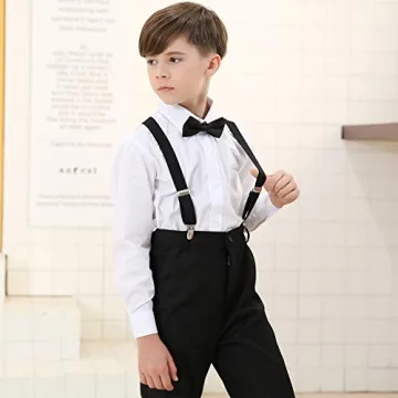 Kajeer Kids Adjustable Suspender Bowtie Sets for All Occasions