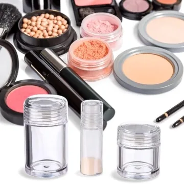 Yiphates Mini Clear Cosmetic Sifter Containers - 20 Pack