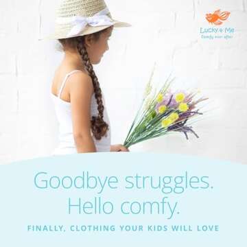 Lucky & Me Girls Cotton Briefs 7-Pack Comfort for Ages 2-10