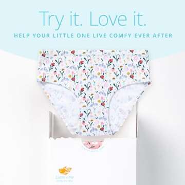 Lucky & Me Girls Cotton Briefs 7-Pack Comfort for Ages 2-10