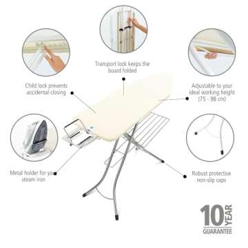 Brabantia Size C Ironing Board with Adjustable Features