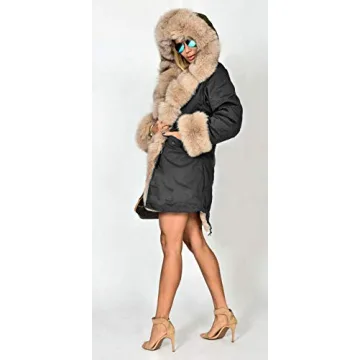 Stylish Roiii Women's Winter Coat with Adjustable Fit