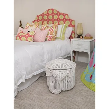 KOUBOO Rattan Elephant Storage Bin - Unique Home Organizer