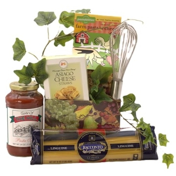 Gift Basket Village Gourmet Italian Feast Gift Basket: Delicious Assorted Pastas, Sauce, Cheese Stra...
