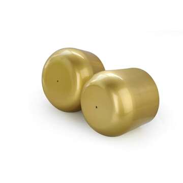 Vixdonos Gold Metal Flower Pots for Beautiful Plants